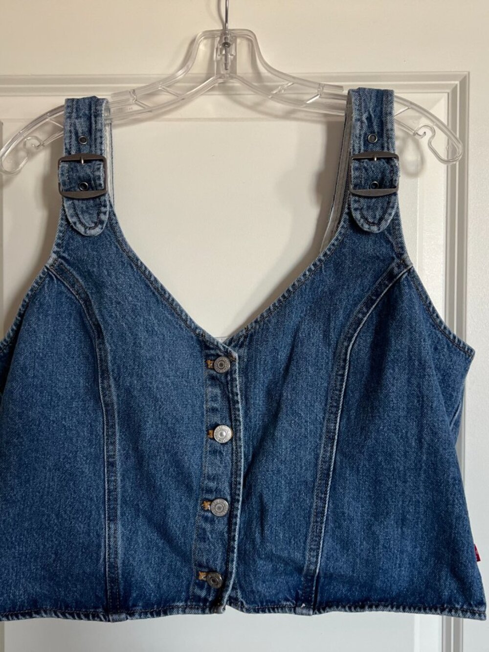 Levi's Charlie Women's Denim Crop Top - Picture 2 of 4